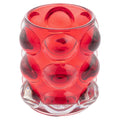 LUCIA HOBNAIL VOTIVE  RED (F25)