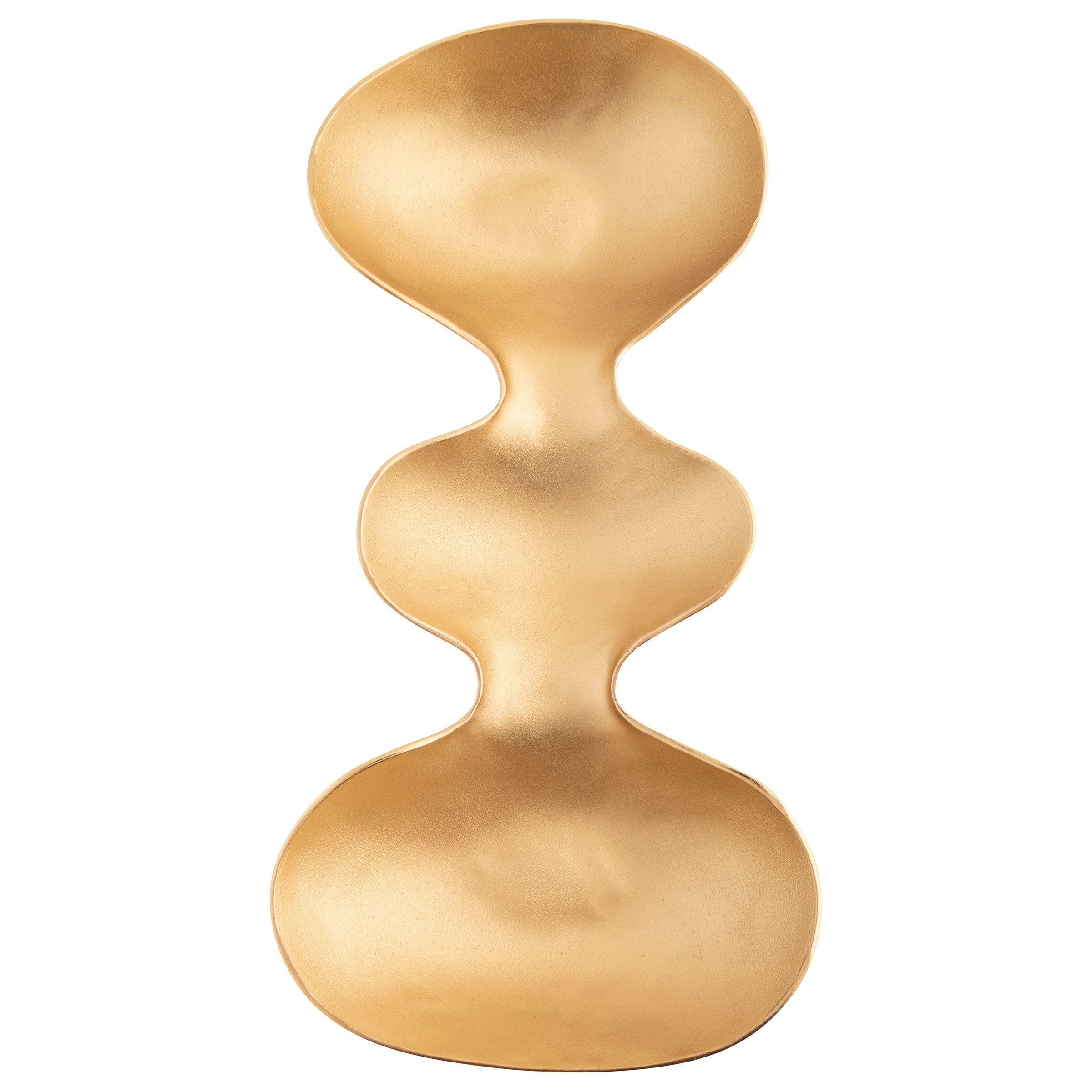 CURVY ORGANIC TRAY GOLD SMALL(S23)