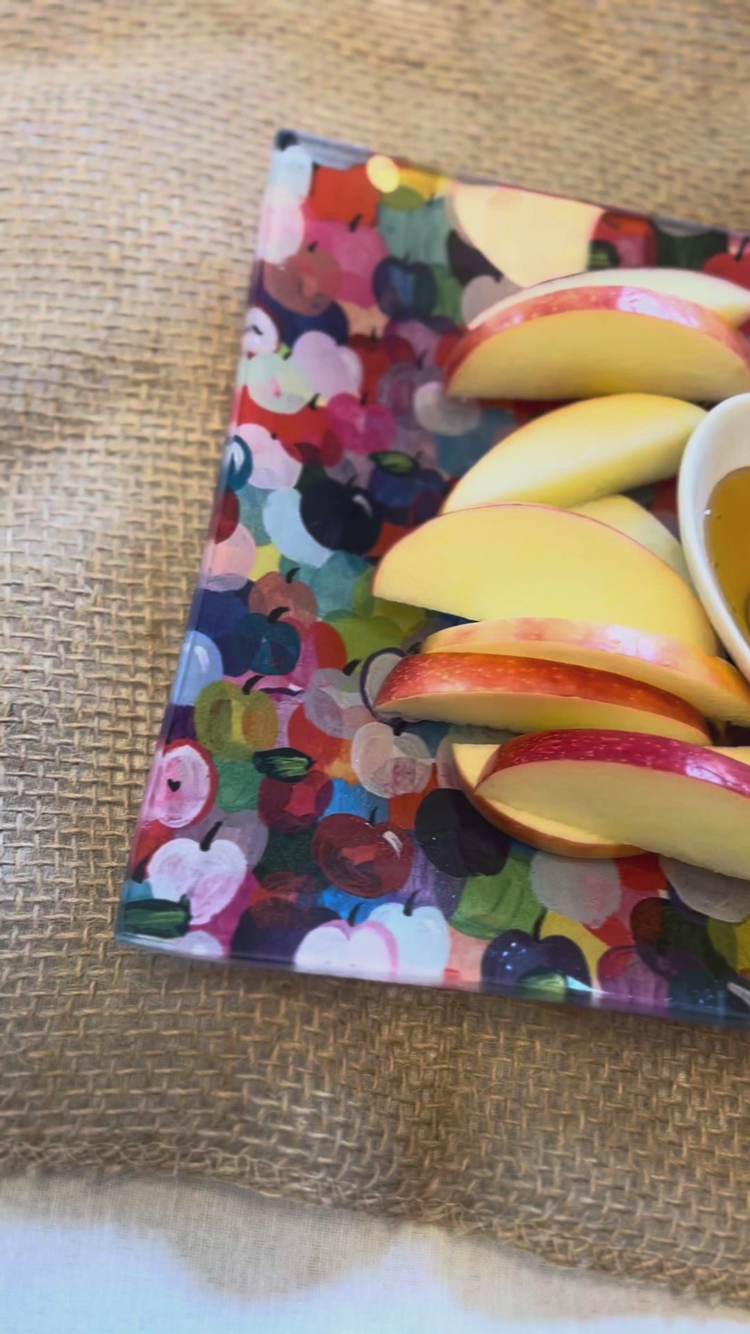 Rainbow Apples | Apple & Honey Dish Set