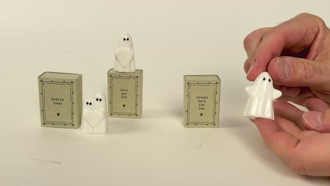Ghost Matchbox Figurine in Gift Box